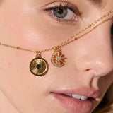 Gala 18K Gold Plated Charm Necklace