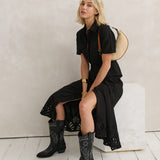 Lenora Banana Straw Bag in Tan