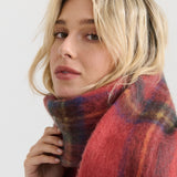 Vivian Checkered Fluffy Scarf