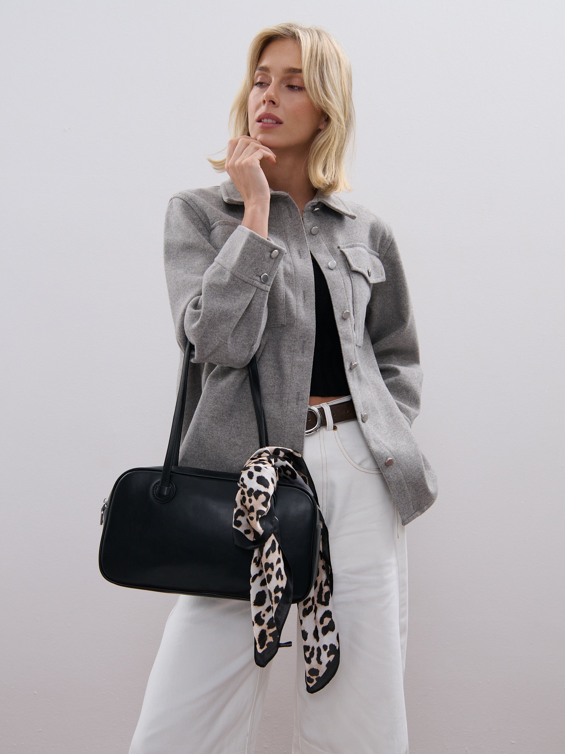 Leopard Patterned Lightweight Scarf