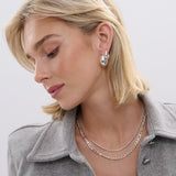 3mm Snake Sterling Silver Plated Necklace