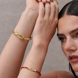 Harry 18K Gold Plated Bracelet in Red