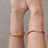 Harry 18K Gold Plated Bracelet in Red