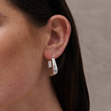 Square Crush Sterling Silver Plated Earrings