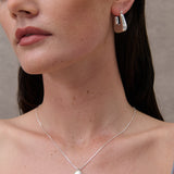 Square Crush Sterling Silver Plated Earrings