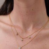 Diamanté Teardrop 18K Gold Plated Necklace