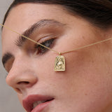 Sun Charm 18K Gold Plated Necklace