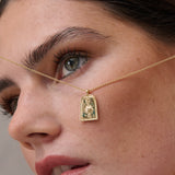 Sun Charm 18K Gold Plated Necklace