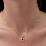 Onyx Gemstone 18K Gold Plated Necklace