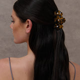 Hannah Flower Hair Claw Clip in Tort