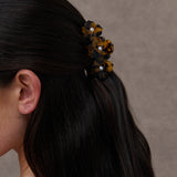 Hannah Flower Hair Claw Clip in Tort