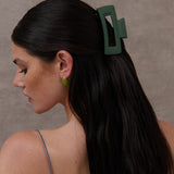Large Matte Rectangular Claw Clip (5col)