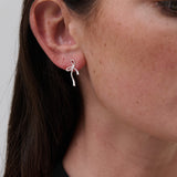 Maison Bow Sterling Silver Earrings