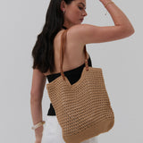 [Euro Summer] Cotton Crochet Summer Tote Bag in Tan