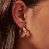 Pearl Stud 18K Gold Plated Earrings