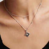 Lori Silver Plated Charm Necklace