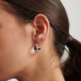 Silva Sterling Silver Plated Loop Earrings