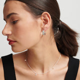 Silva Sterling Silver Plated Loop Earrings
