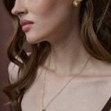 Victoria Matte 18K Gold Plated Necklace