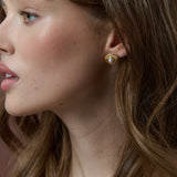Victoria Matte 18K Gold Plated Earrings