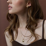 Victoria Matte 18K Gold Plated Earrings