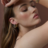 Camilie Pave 18K Gold Plated Earrings