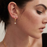 Vintage Pearl Drop 18K Gold Plated Earrings