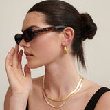 5mm Snake 18K Gold Plated Necklace