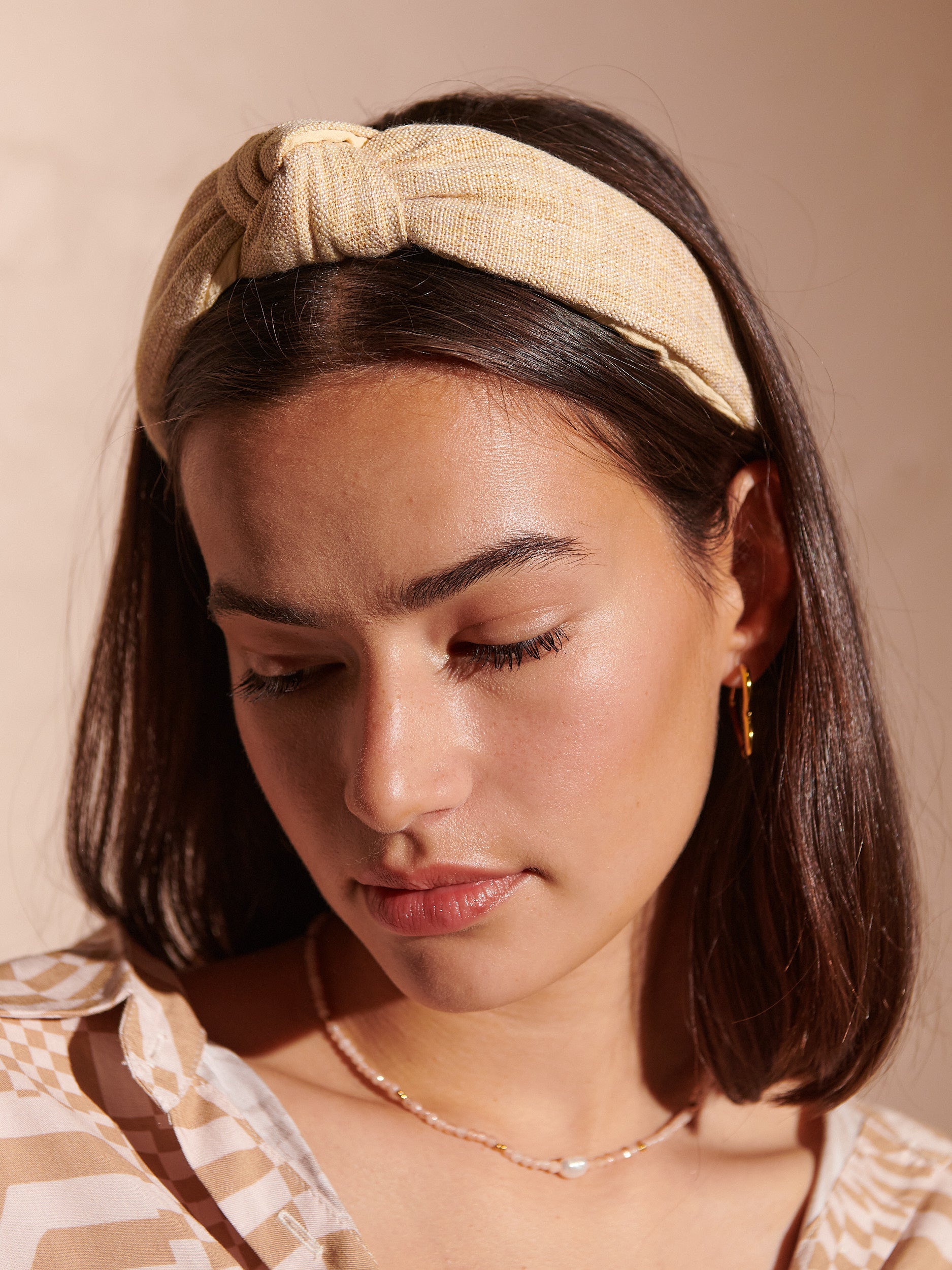 Linen Twist Summer Headband