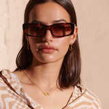 Andie Rectangular Sunglasses -Tort