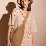 Alana Striped Straw Bucket Hat