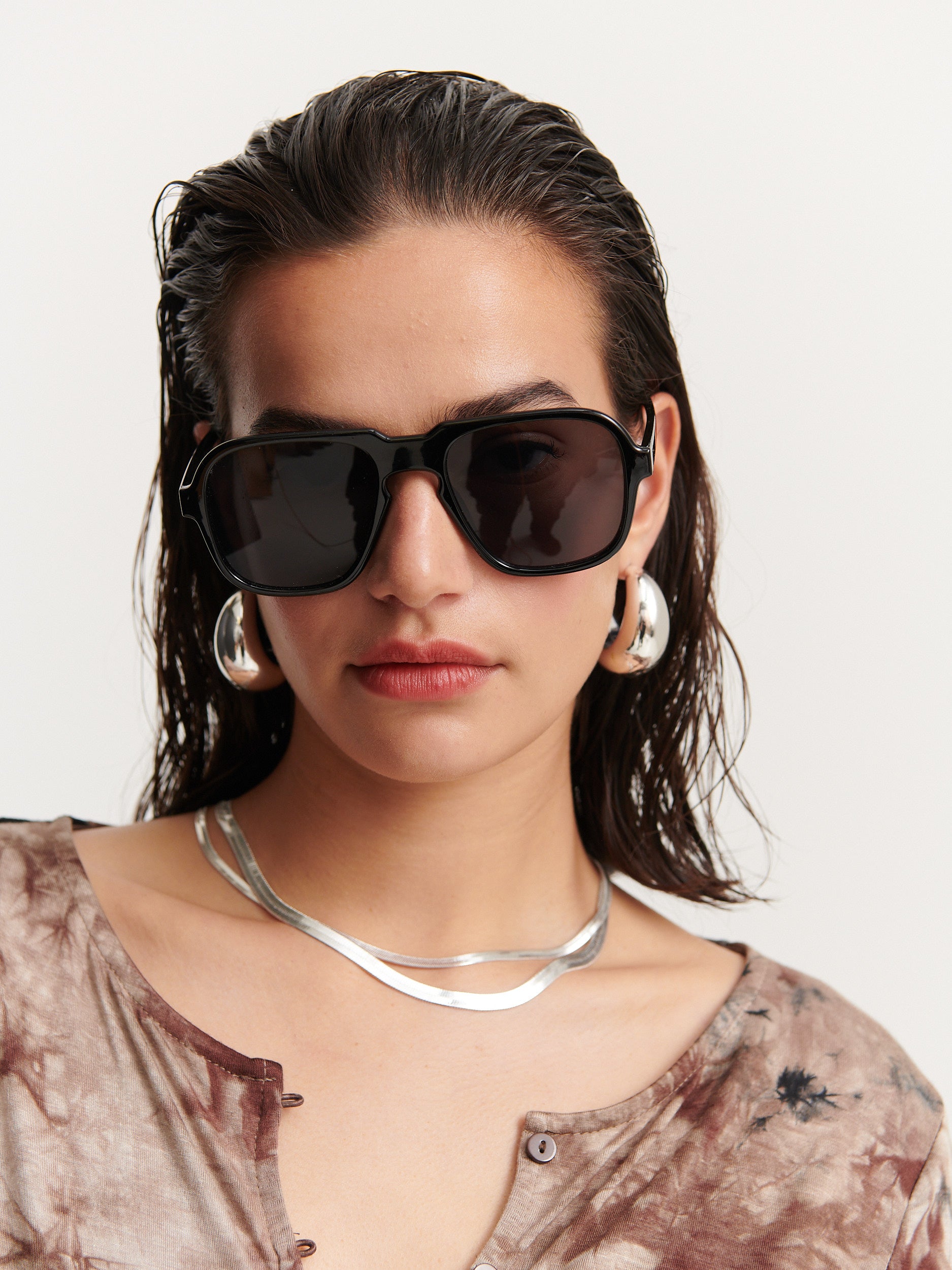Anika Retro Frame Sunglasses
