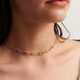 Sorrento Gem 18K Gold Plated Necklace