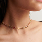 Sorrento Gem 18K Gold Plated Necklace