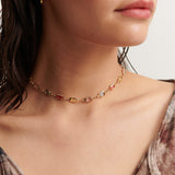 Sorrento Gem 18K Gold Plated Necklace