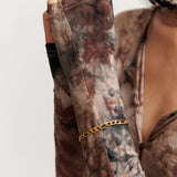 Figaro Chain 18K Gold Plated Bracelet