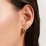 Ripple 18K Gold Plated Earrings