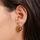 Ripple 18K Gold Plated Earrings