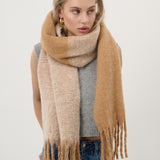 Caramel Duotone Fluffy Scarf