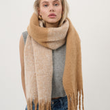 Caramel Duotone Fluffy Scarf