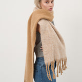 Caramel Duotone Fluffy Scarf