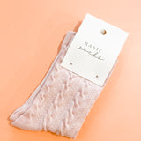 Winter Cable Woolen Crew Socks