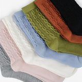 Winter Cable Woollen Crew Socks