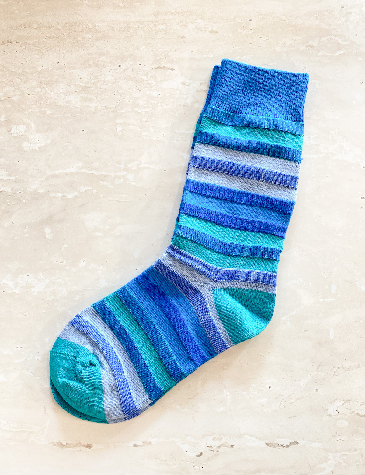 Multi Stripe Crew Socks