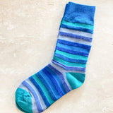 Multi Stripe Crew Socks