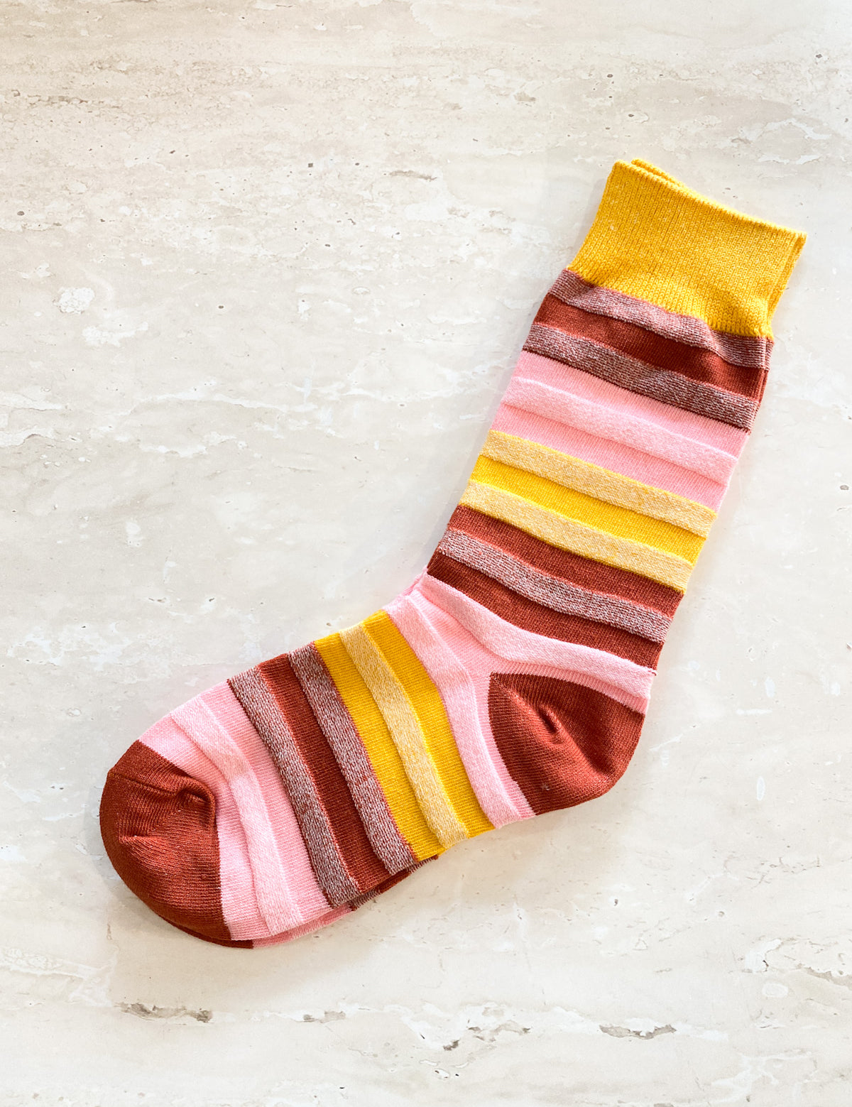 Multi Stripe Crew Socks