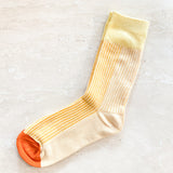 Colour Block Rib Crew Socks (3col)