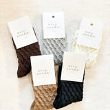 Hive Textured Winter Socks (5col)