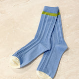 Sports Milky Rib Crew Socks