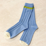 Sports Milky Rib Crew Socks